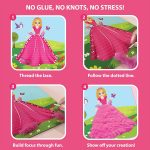 Chalk and Chuckles Princess Unicorn Lace Art Kit for Kids, Develop Fine Motor Skills, Mess-Free DIY Lacing Craft Activity, Creative Toy, Birthday Gift for Girls, Boys Ages 3 4 5 6 7 Years - Image 4