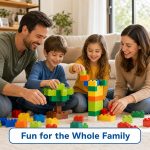 Webby ABS Building Blocks for Kids 250 Pieces Self Imagine Construction Set Toy STEM Learning Educational Birthday Gift for Boys Girls Age 6+ (Multicolor) - Image 6