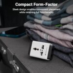 Zebronics 3 Pin Multiplug Travel Adapter With Universal Socket | 1440 Watts | 6 Amps | Compact & Durable Converter Plug for Travel, Home & Office Use (Power Plug 31) - Image 8
