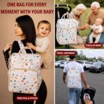 Diaper Mommy Bags For Mothers for Travel - Hospital Baby Maternity Bag for Delivery Women - New Born Baby Essentials - Water-Resistant & Insulated Bottle Holders - 23 L, 9 Pockets (PB21) - Image 7