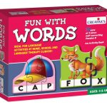 Creative’s Fun with Words 3 Letter Word Building Puzzle for Kids | Preschool Phonics & Spelling Puzzle |Self-Correcting Educational Jigsaw Puzzles |English Learning, Reading & Vocabulary Skills Age 4+