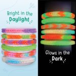 Imagimake Rainbow Loom Glow in the Dark Kit | Bracelet Making kit with 450+ Bands & Clips | Auto Loom Tool |DIY Art & Craft Kit |Travel Toys | Creative Gift for Girls Age 7+ - Image 3