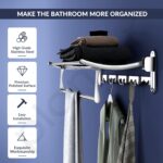 Plantex Stainless Steel Towel Holder in Bathroom/Towel Holder/Bathroom Towel Hanger for Wall/Towel Rack/Bathroom Accessories (24 Inch) Chrome Finish - Image 2