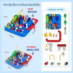 Kidology Car Race Tracks Toy Kids | Car Adventure Rescue Track Set Educational Toy for Boys & Girls 3+ Years | Playset City Rescue Activity For Toddlers | Pre Educational Learning Puzzle Birthday Gift - Image 2