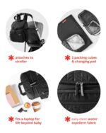 Skip Hop Forma Travel Carry All Diaper Backpack with Insulated Bag, One Size - Image 3