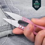 Thread Cutter, Cloth Cutting, Tailoring-Kitchen & Craft Tools-Ideal For Paper, Thread, & Art Projects-Designer Scissors For Art & Crafting-Cutting Tools For Sewing DIY, Multi colour - Image 3