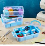 UCRAVO 4-tier Multi-Compartment Craft Storage Organizer Box with Dividers - Perfect for Art, Beads, Sewing Supplies, and Jewelry Making - Plastic Container - Ideal Hobby Organizer (MultiColor) - Image 2
