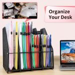 Umriox 12PCS Plastic Mesh Zipper Pouch, Zipper Bags, Letter Size/A4 Size Waterproof Document Pouch, for School Office Supplies and Travel Cosmetics Travel Accessories - Image 6