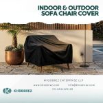 KHOOBREZ 1 Seater Sofa Chair Cover, Water-Resistant Dustproof Windproof Outdoor Furniture Protector, Heavy Duty Silver-Coated Material for Garden Patio Balcony Indoor Use, 35 x 38 x 31 Inch, Black - Image 6