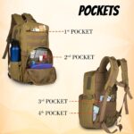 F Gear Grecale 25L, Camping Travel Hiking Tourist Outdoor Trekking Bag|Molle Rucksack Backpack|Multipurpose Bag|Hidden & Access Pocket|Padded Back&Shoulder Straps|Lightweight Backpack|Unisex - Image 3