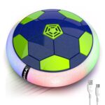 Mirana Air Football Smart Toy for Kids | 3-Mode USB Type-C Rechargeable Hover Ball | Indoor Electric Hoverball with LED Lights | Birthday Gift for Boys & Girls 2 3 4 5 6 7 8 9 10 Years (Blue-Green)