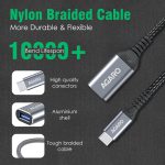 AGARO USB Type C to USB 3.0 OTG Cable, Adapter, Connector, Fast Charging, Data Transfer Speed Up to 10 GBPS, Compatible with Laptops, Tablets, Smartphone and Chargers - Image 4