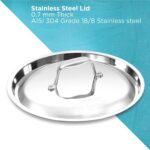 Hawkins Pro 1.5 Litre Deep-Fry Pan, Triply Stainless Steel Kadhai with Steel Handles and Steel Lid, Small Kadhai, Silver (PSK15S) - Image 9