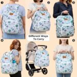 Motherly Patented Diaper Bag Backpack for Moms | Waterproof Baby Travel & Maternity Bag | Spacious Nappy Bag with Insulated Bottle Pockets & Warranty (Floral Series) - Image 8
