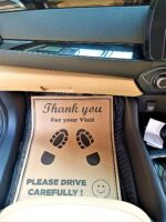 CONVRT® Car Disposable Paper Foot Mat for Car, Bus,Van,Truck,Crew Cab,SUV,Scooter,Car Printing Papers Sheets Car Floor Mats, Paper Interior Automotive Mats Universal Size, Brown (Pack of 50) - Image 4