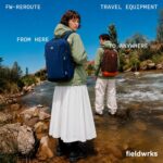 Reroute Travel Backpack & Rucksack | Fits 15.6-16 Inch Laptop | 27L Lightweight Nylon Daypack with Shoe Compartment & Luggage Strap - Image 5