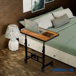 WONDWILD Multi-Purpose Laptop Table, Study Table| Bed Table| Adjustable Height, Portable for Office, Work Form Home | DIY Table, Easy to Assemble, Engineered (Wood ADJ) - Image 2