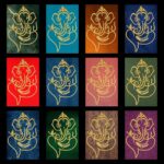 Shopeum Metal Ganesha Wall Hanging, 12inch Golden Wall Art Sculpture, Religious Home Decor (30x19cm) - Image 9