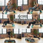 leikefitness Multifunctional Aerobic Deck with Cord Workout Platform Adjustable Dumbbell Bench Weight Bench Professional Fitness Equipment for Home Gym (Black) | with Cord and Adjustable Dumbbell & Weight Bench, Fitness Equipment for Workout Home Gym - Image 3