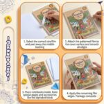 Force24 - Transparent Self-Adhesive Book Cover Film – 30 Sheets (10 Each of 3 Sizes) | Waterproof Sheets for Book Protection Office Use | Easy-to-Apply Book Binding Sheets (30) - Image 5