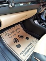 CONVRT® Car Disposable Paper Foot Mat for Car, Bus,Van,Truck,Crew Cab,SUV,Scooter,Car Printing Papers Sheets Car Floor Mats, Paper Interior Automotive Mats Universal Size, Brown (Pack of 50) - Image 3