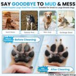 Foodie Puppies Foot Washing Cup, Pet Paw Cleaner Portable Dog Paw Washer with Soft Silicone Bristles for Quickly Cleaning Pets Muddy Feet - Color May Vary (Paw Cleaner - Large) - Image 6