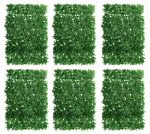 Dekorly Artificial Grass Wall Panels | Indoor Outdoor Decoration | Garden, Floor, Balcony Home Decoration | Vertical Garden Artificial Wall Plants (58cm x 40cm, Set of 6)
