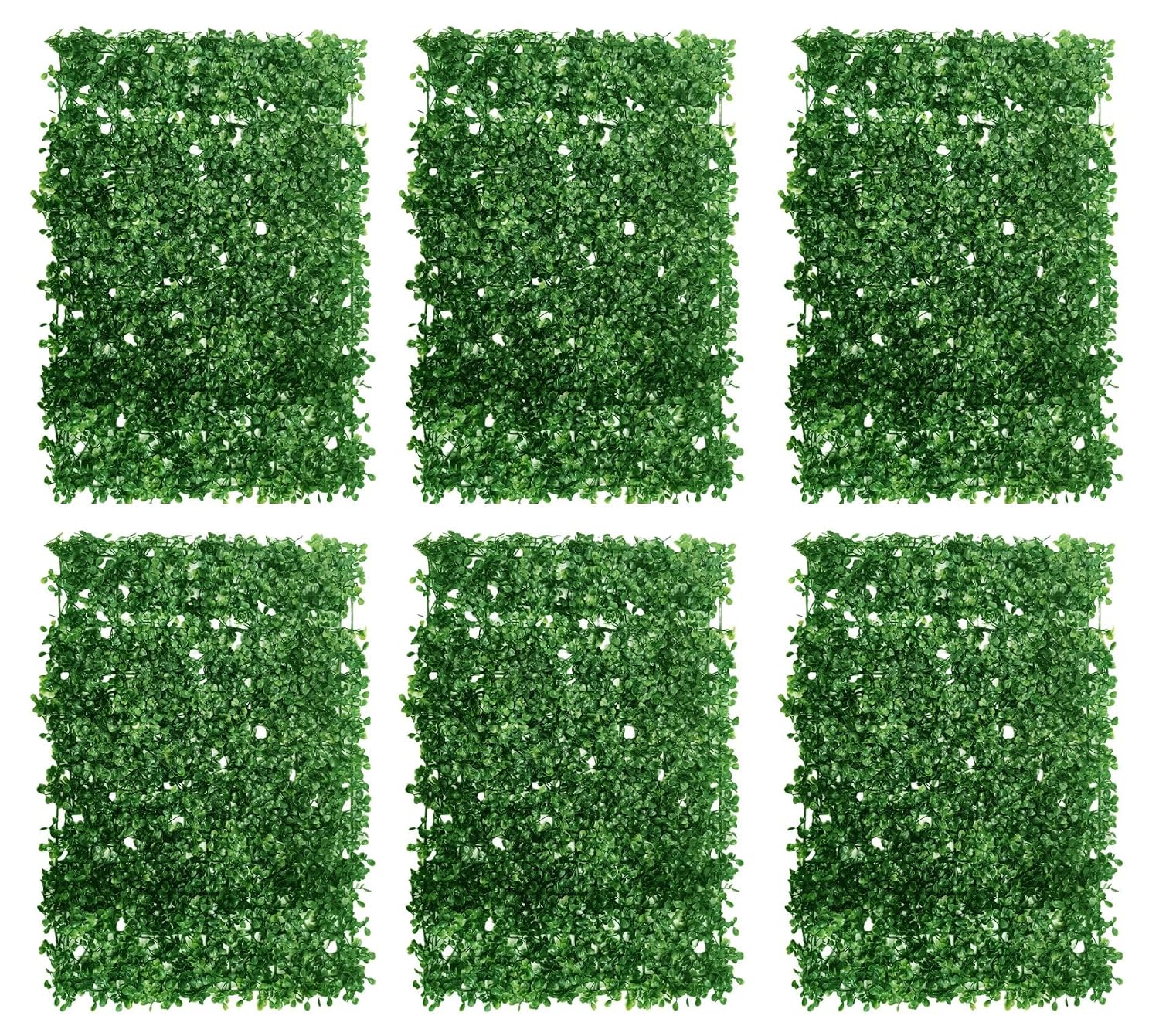 91bsca3TkZL._SL1500_.jpg Dekorly Artificial Grass Wall Panels | Indoor Outdoor Decoration | Garden, Floor, Balcony Home Decoration | Vertical Garden Artificial Wall Plants (58cm x 40cm, Set of 6) - Image 1