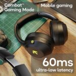GOBOULT Flex On Ear Bluetooth Headphones with 80H Playtime, 40mm Bass Drivers, Zen™ ENC Mic, Type-C Fast Charging, BT 5.4, AUX, 60ms Low Latency, IPX5, Wireless Headphone(Jet Black) - Image 6
