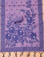 Muga Cotton Jamdani Pichwai Weaving Salwar Suit Dress Material with Dupatta for Women | 3 Piece Unstitched Suit Set | Woven Ethnic Dress Material for Festive, Casual & Office Wear - Image 3