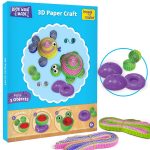 Imagimake 5-in-1 Awesome Craft Kit | Art & Craft Kit for Kids Age 5+ | 5 craft techniques—stamp art, jelly stickers, quilling, 3D paper & model making; 15+ projects, 100+ supplies - Image 6