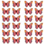 Wooden Butterfly Shape Buttons 2 Hole Sewing Buttons for Fashion/Replacement/Decorative/Jackets/Kurtis and Also Used DIY Art and Craft item (710 - Wooden PARPAL BUTTERFLY Buttons 24 pcs)