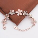 YouBella Jewellery Bracelets for Women Stylish Rose Gold Plated Crystal Bracelet Bangle Jewellery for Girls and Women - Image 2