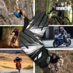 BADOWL Full Finger Bike Riding Gloves for Men & Women, Touchscreen Compatible Motorcycle Gloves for Bike Riding, Durable and Breathable Outdoor Sports Gloves, Nylon, Grey - Image 8